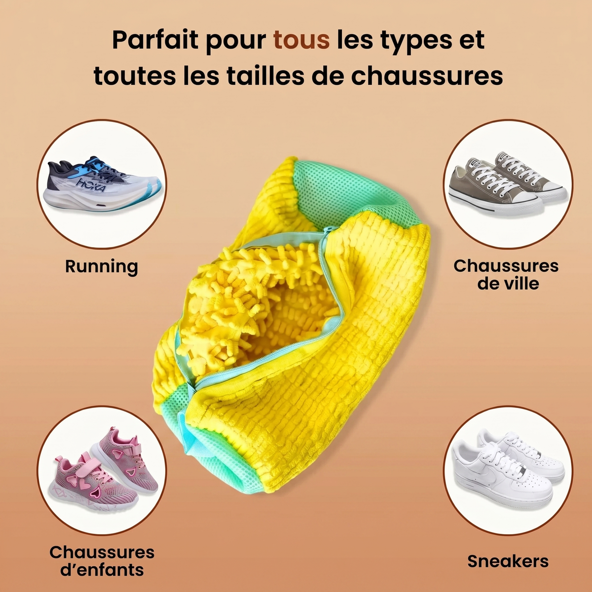 Rincéo - Sac de Lavage pour Chaussures